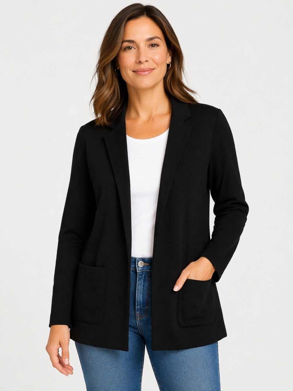 J Jill Ponte jacket blazer women’s size medium